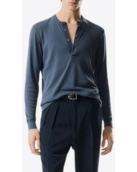 Tom Ford - Lyocell Cotton Ribbed T-shirt - Lyst