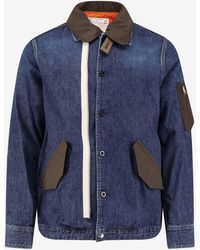 Sacai - Denim Buttoned Jacket - Lyst