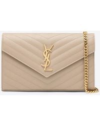 Saint Laurent - Cassandre Chain Clutch Bag - Lyst