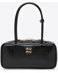Miu Miu - Beau Naplak Patent Leather Shoulder Bag - Lyst