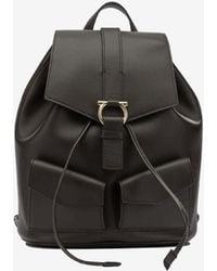 Ferragamo - Gancini Calf Leather Backpack - Lyst