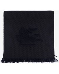 Etro - Pegaso Embroidered Scarf - Lyst