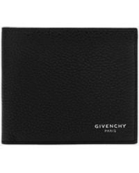 Givenchy - Logo Stamp Leather Bi-Fold Wallet - Lyst