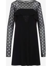 Givenchy - Long-Sleeved Mini Dress - Lyst