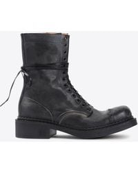 Miu Miu - Laced Ankle Boots - Lyst