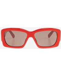 Jacquemus - Logo Print Rectangular Sunglasses - Lyst
