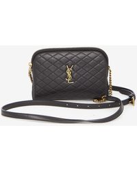 Saint Laurent - Gaby Zipped Quilted Lambskin Pouch - Lyst