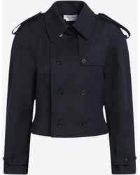 McQueen - Double-Breasted Wool Coat - Lyst