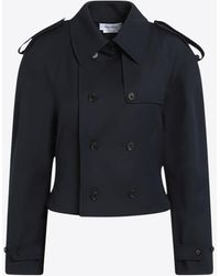 McQueen - Double-Breasted Wool Coat - Lyst