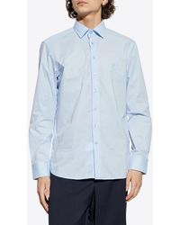 Etro - Logo Embroidered Long-Sleeved Shirt - Lyst