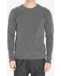 Roberto Collina - Crewneck Cashmere-Blend Sweater - Lyst