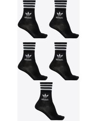 adidas Originals - Logo Mid-Cut Crew Socks - Lyst