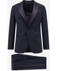 Giorgio Armani - Single-Breasted Wool Tuxedo Suit - Lyst