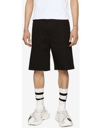 Dolce & Gabbana - Logo Plaque Chino Shorts - Lyst