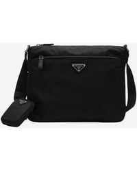 Prada - Triangle Logo Re-Nylon Shoulder Bag - Lyst