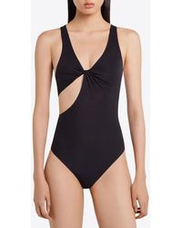 Courreges - Twist One-Piece Swimsuit - Lyst