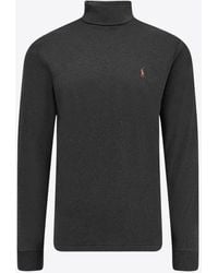 Polo Ralph Lauren - Turtleneck Faded Logo Sweater - Lyst