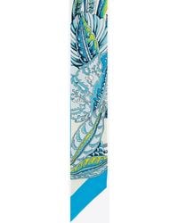 Ferragamo - Logo-Print Silk Bandeau Scarf - Lyst