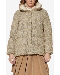 Moncler - Cochelle Tweed Down Jacket - Lyst