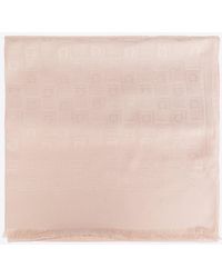 Ferragamo - Wool And Silk Monogram Scarf - Lyst