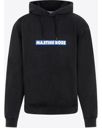 Martine Rose - Graphic Print Hooded Sweatshirt - Lyst