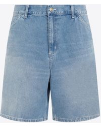 Carhartt - Washed-Out Denim Shorts - Lyst