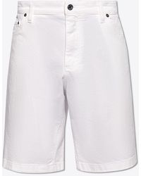 Dolce & Gabbana - Logo-Plate Denim Shorts - Lyst