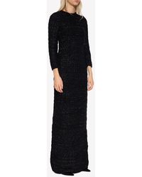 Balenciaga - Back-To-Front Tweed Maxi Dress - Lyst