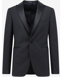 Tagliatore - Covered-Button Peak Blazer - Lyst
