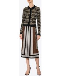 Valentino - Foulard Archive Print Midi Dress - Lyst