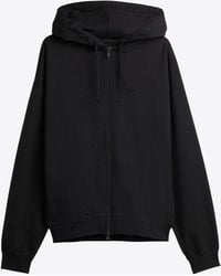 Y-3 - Zip-Up Hooded Sweatshirt With Logo - Lyst
