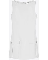 Versace - Shift Sleeveless Mini Dress - Lyst
