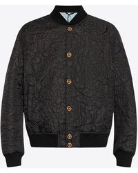 Versace - Barocco Quilted Bomber Jacket - Lyst