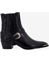Celine - Isaac Leather Boots - Lyst