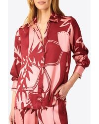 Poupette - Eileen Printed Long-Sleeved Shirt - Lyst