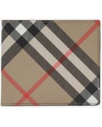 Burberry - Vintage Check Bi-Fold Wallet - Lyst