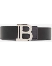 Balmain - B-Buckle Leather Belt - Lyst