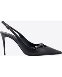 Dolce & Gabbana - Mun 90 Leather Slingback Pumps - Lyst