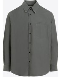 Lemaire - Long-Sleeved Solid Shirt - Lyst