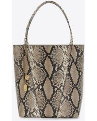 Chloé - Large Spin Python Print Leather Tote Bag - Lyst
