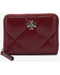Tory Burch - Small Kira Quilted Leather Zip-Around Wallet - Lyst