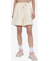 Moncler - Logo Patch Mini Shorts - Lyst