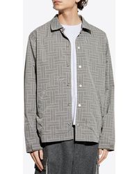 KENZO - Weave Pattern Overshirt - Lyst