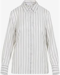 Peserico - Long-Sleeved Stripe Shirt - Lyst