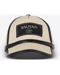 Balmain - Canvas Couture Baseball Cap - Lyst