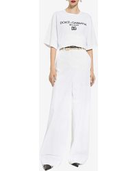 Dolce & Gabbana - Mid-Rise Flared Pants - Lyst