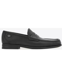 Ferragamo - Athen Gancini Leather Penny Loafers - Lyst
