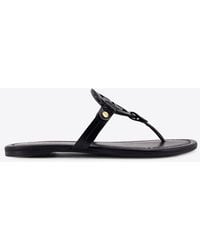 Tory Burch - Miller Leather Thong Sandals - Lyst