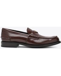 Prada - Logo Loafers - Lyst