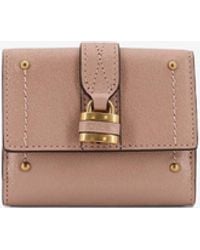 Chloé - Mini Paddington Tri-Fold Wallet - Lyst